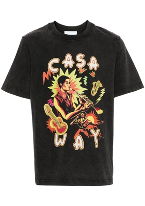 Casablanca Music For The People cotton T-shirt - Black