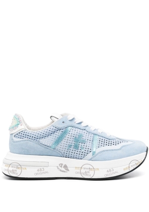 Premiata Cassie knitted sneakers - Blue