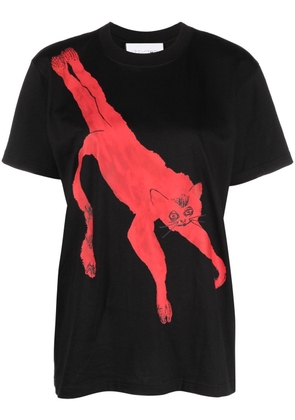 AZ FACTORY meerkat print T-shirt - Black