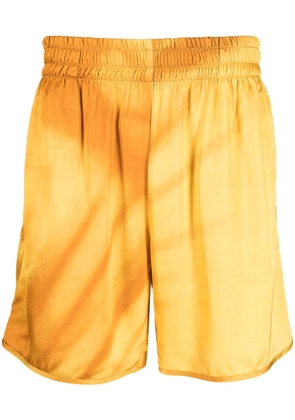 BLUE SKY INN Palms elasticated-waistband shorts - Yellow