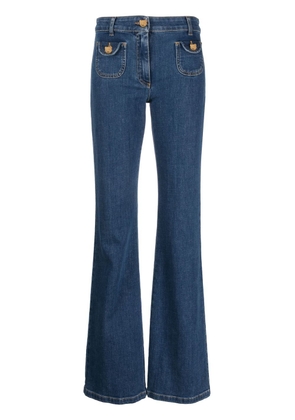 Moschino bear-motif buttons jeans - Blue