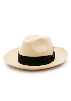 Borsalino Amedeo Panama Quito fedora hat - Neutrals