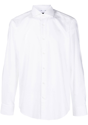 BOSS long-sleeve button-up shirt - White