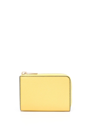 Valextra zip-up leather key holder - Yellow