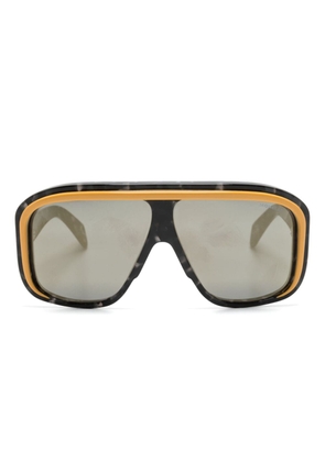 Moncler Eyewear ML0293 55C shield-frame sunglasses - Black