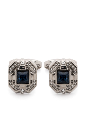 Dolce & Gabbana square-gem sterling silver cufflinks