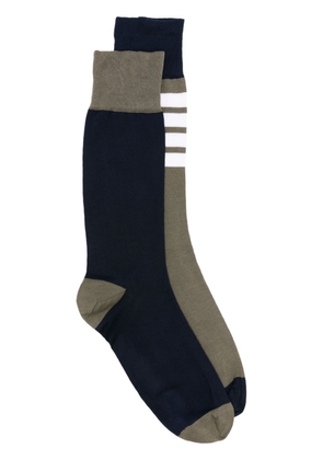 Thom Browne 4-Bar colour-block socks - Green