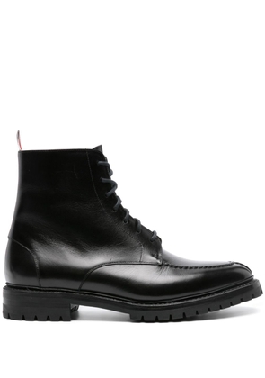 Thom Browne Wingtip leather boots - Black
