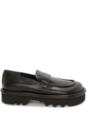 JW Anderson Bumper-Tube leather chunky loafers - Black