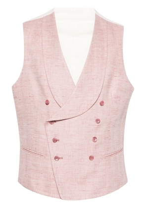 Tagliatore shawl-lapels double-breasted waistcoat - Pink