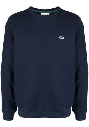 Lacoste logo-patch long-sleeve sweatshirt - Blue