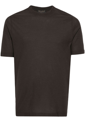 Dell'oglio crew-neck cotton T-shirt - Brown