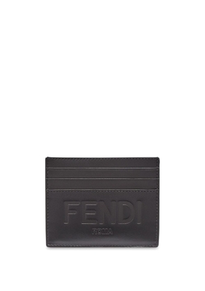 FENDI debossed logo cardholder - Black