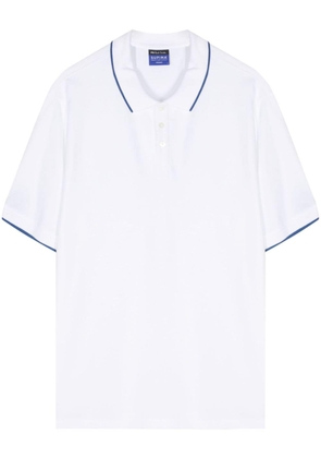 PS Paul Smith contrast-tipping Supima cotton polo shirt - White