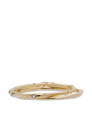 DRIES VAN NOTEN rhinestone-embellished double bracelet - Gold