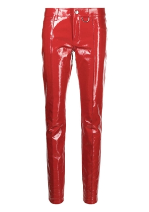 Zadig&Voltaire Peko skinny vinyl trousers - Red