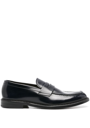 Doucal's brushed-leather loafers - Blue