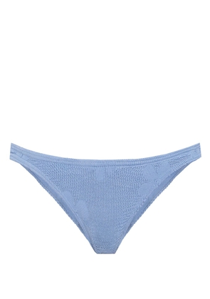 Bond-eye Bound seersucker-floral bikini bottoms - Blue