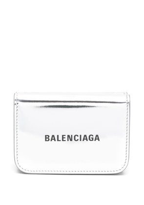 Balenciaga metallic leather wallet - Silver