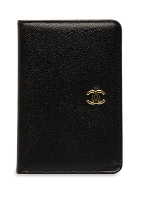 CHANEL Pre-Owned 1997-1999 Leather card holder - Black