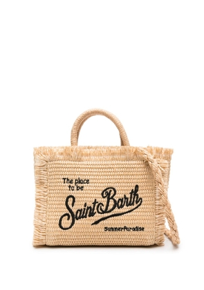MC2 Saint Barth mini Vanity straw beach bag - Neutrals