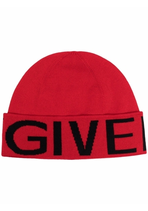Givenchy embroidered logo beanie