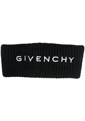Givenchy embroidered-logo head band - Black