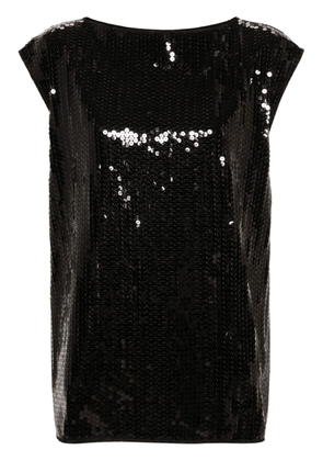 Junya Watanabe sequin-embellished sleeveless top - Black
