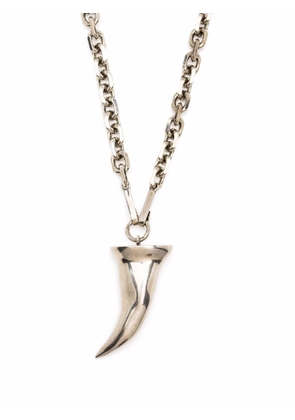Givenchy metallic tooth-charm necklace - Silver