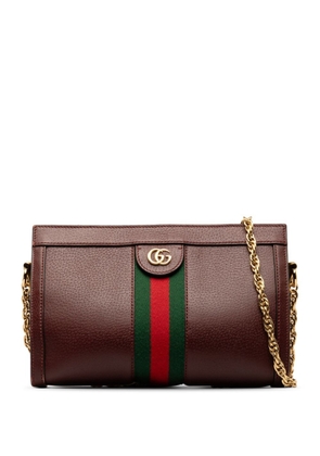 Gucci Pre-Owned 2016-2023 Small Ophidia Leather Chain crossbody bag - Red