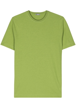 Zanone crew-neck organic cotton T-shirt - Green