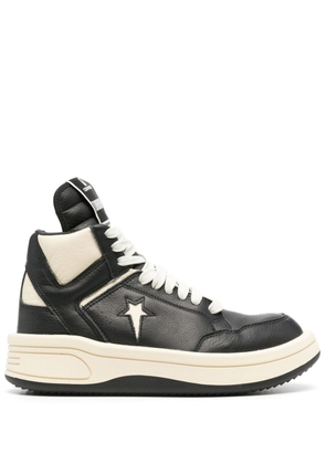 Rick Owens DRKSHDW x DRKSHDW Turbowpn leather sneakers - Black