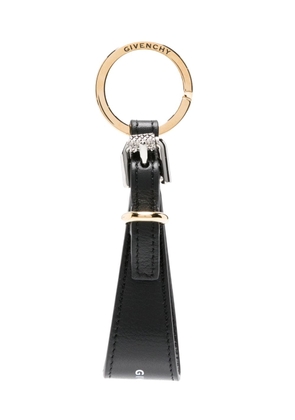 Givenchy logo-print leather keychain - Black