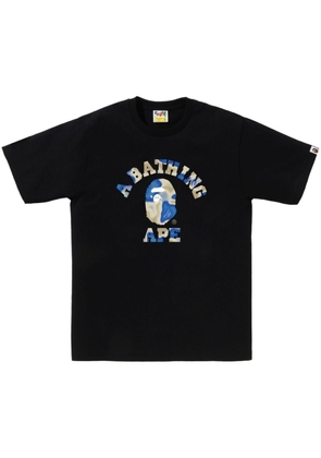 A BATHING APE® logo-print cotton t-shirt - Black