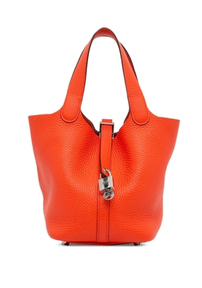 Hermès Pre-Owned 2016 Taurillon Clemence Picotin Lock 18 handbag - Orange