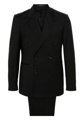 Tagliatore wool double-breasted suit - Black
