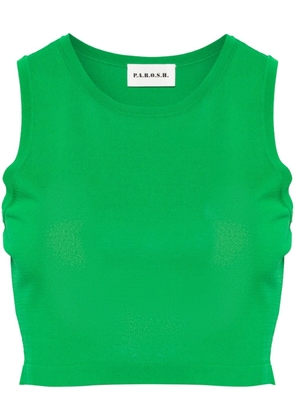 P.A.R.O.S.H. cropped knitted top - Green