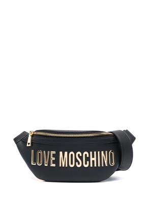 Love Moschino logo-print belt bag - Black