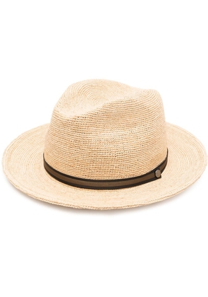 Borsalino interwoven traveller hat - Neutrals