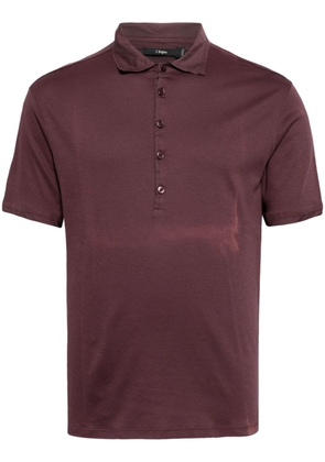 Zegna short-sleeve cotton polo shirt - Purple