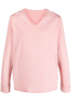 Zadig&Voltaire Monastir long-sleeve cotton T-shirt - Pink