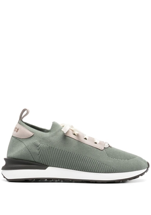 Peserico almond knitted sneakers - Green