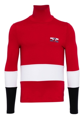 Carolina Herrera colour-block roll-neck jumper - Red