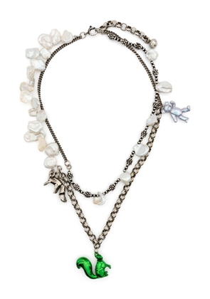 Acne Studios charm-embellished chain necklace - Silver