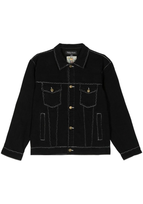 KidSuper decorative-stitching cotton shirt jacket - Black