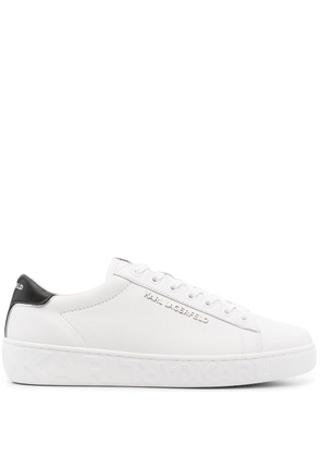 Karl Lagerfeld logo-plaque low top sneakers - White