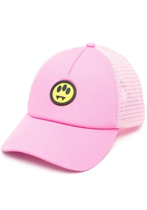 BARROW logo-patch trucker hat - Pink