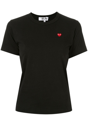 Comme Des Garçons logo-patch T-shirt - Black