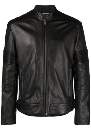 Zadig&Voltaire Lean zip-up leather biker jacket - Black