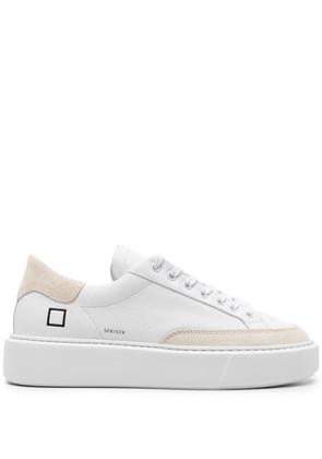 D.A.T.E. Sfera Stripe leather sneakers - White